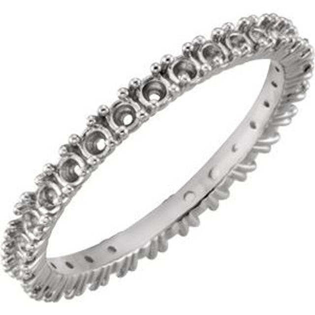 As bold as your love, this diamond eternity band adds sparkle to your celebration.