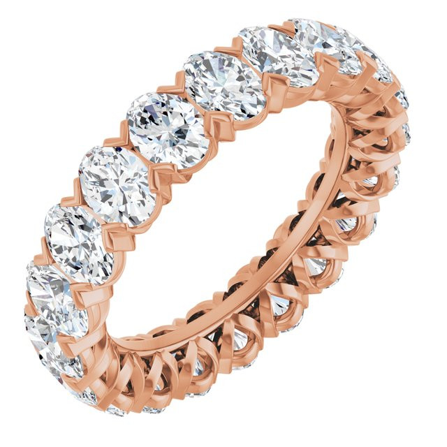As bold as your love, this diamond eternity band adds sparkle to your celebration.