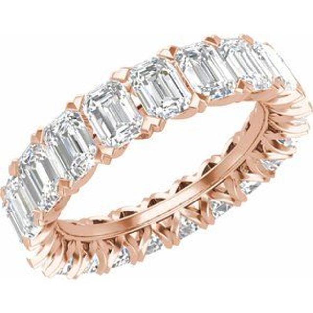 As bold as your love, this diamond eternity band adds sparkle to your celebration.