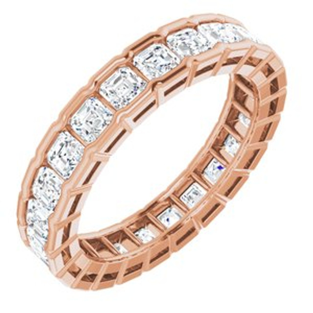 As bold as your love, this diamond eternity band adds sparkle to your celebration.