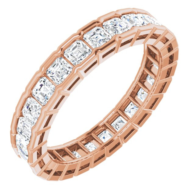 As bold as your love, this diamond eternity band adds sparkle to your celebration.