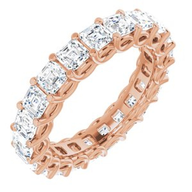 As bold as your love, this diamond eternity band adds sparkle to your celebration.