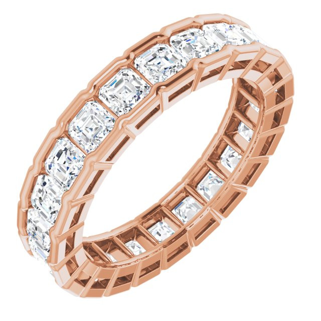 As bold as your love, this diamond eternity band adds sparkle to your celebration.