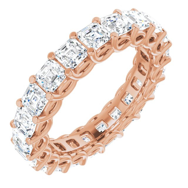 As bold as your love, this diamond eternity band adds sparkle to your celebration.