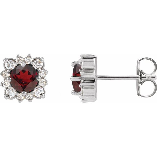 Celebrate a special birthday with these timeless garnet earrings.