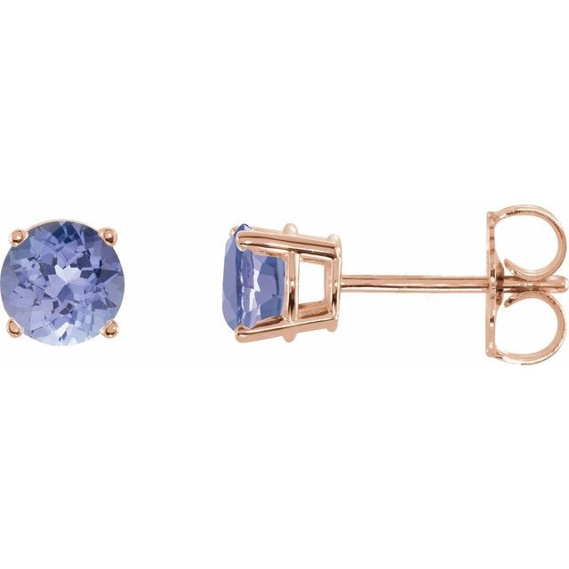 These tanzanite stud earrings capture her attention with their striking anytime style.