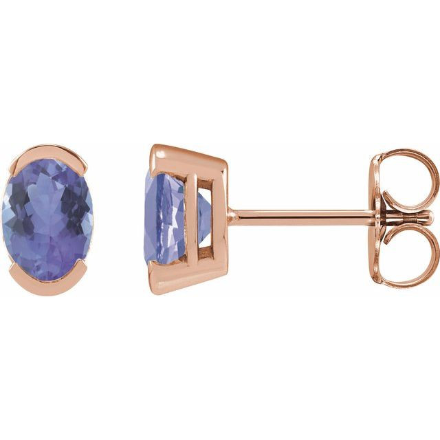 These tanzanite stud earrings capture her attention with their striking anytime style.