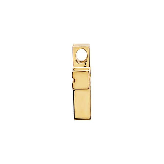 14K yellow gold fashion cross pendant that measures 26.50x20.50mm and has a bright polish to shine.