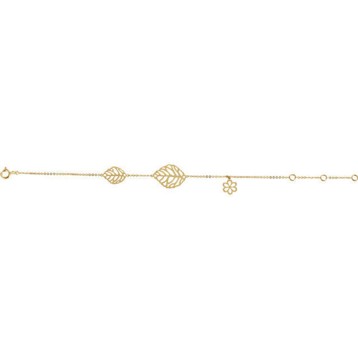 Express your style through this beautiful bracelet in 14k yellow gold. Polished to a brilliant shine.