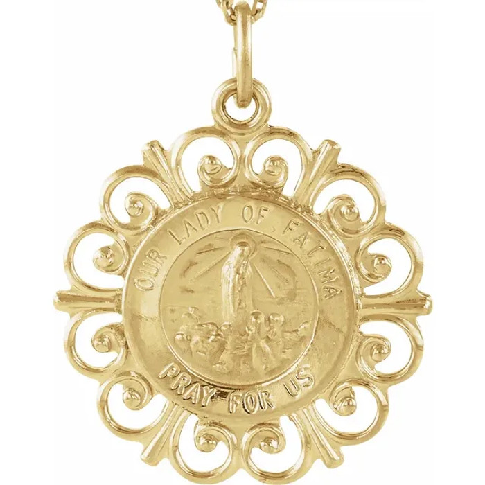 Blessed Mary medal pendants are a must have in your jewelry box. Show the world how religious you are by adorning this across your neck.