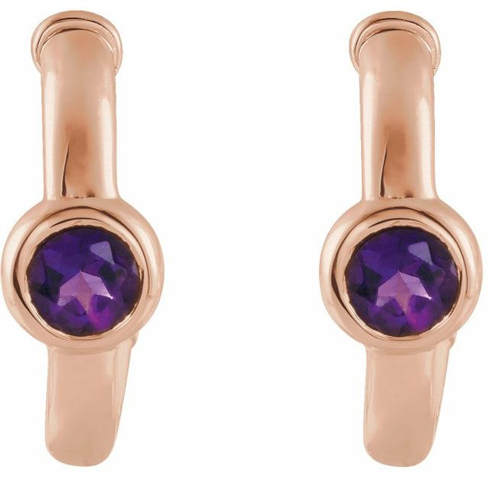 Keep life colorful with the happy hue and standout style of these amethyst gemstone earrings.