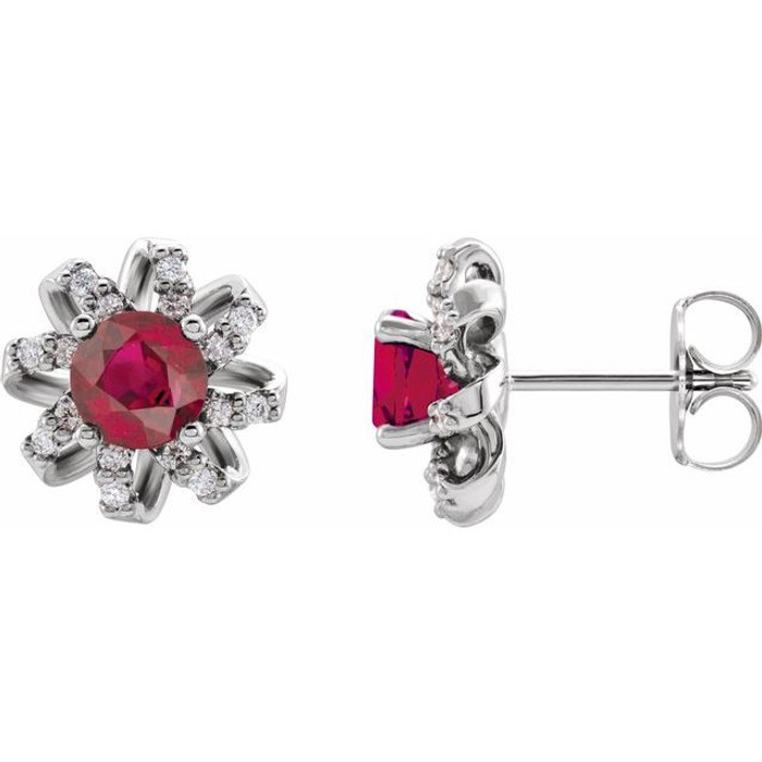 The birthstone of July, rubies symbolize royalty, power and passion, and are said to bring vitality, courage, romance and friendship to those who wear them. These brilliant ruby earrings are the perfect piece for your special someone.