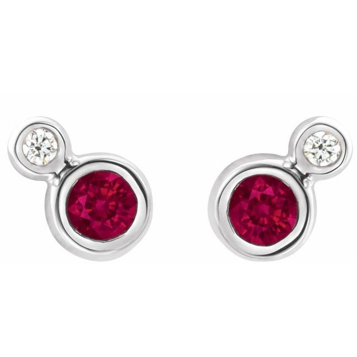 The birthstone of July, rubies symbolize royalty, power and passion, and are said to bring vitality, courage, romance and friendship to those who wear them. These brilliant ruby earrings are the perfect piece for your special someone.