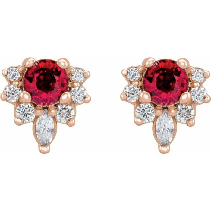The birthstone of July, rubies symbolize royalty, power and passion, and are said to bring vitality, courage, romance and friendship to those who wear them. These brilliant ruby earrings are the perfect piece for your special someone.