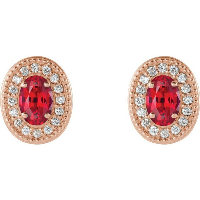 The birthstone of July, rubies symbolize royalty, power and passion, and are said to bring vitality, courage, romance and friendship to those who wear them. These brilliant ruby earrings are the perfect piece for your special someone.