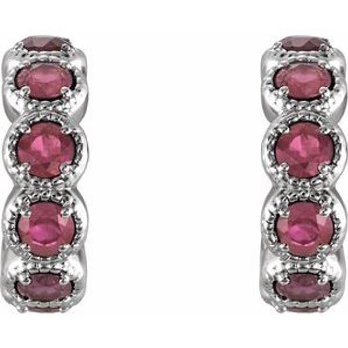 Take your look from ready to resplendent with these pink tourmaline earrings.