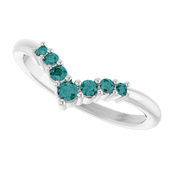 A colorful way to show your love, this alexandrite ring is the start of something beautiful.