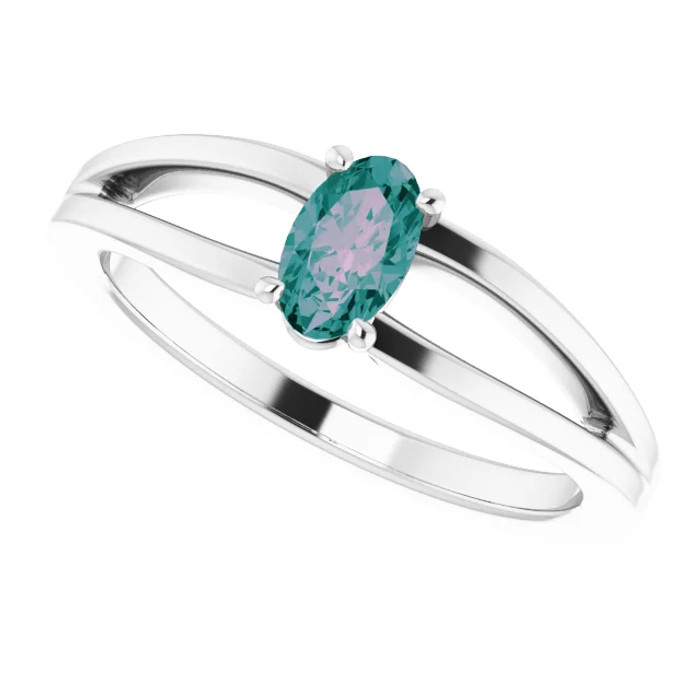 A colorful way to show your love, this alexandrite ring is the start of something beautiful.