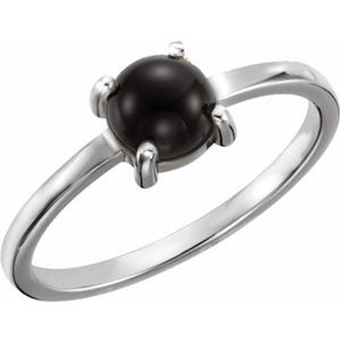 Wear bold color in a sophisticated way with this black onyx ring, an anytime choice you'll turn to often.