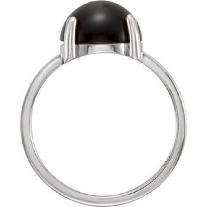 Wear bold color in a sophisticated way with this black onyx ring, an anytime choice you'll turn to often.