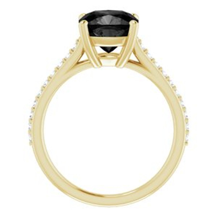 Wear bold color in a sophisticated way with this black onyx ring, an anytime choice you'll turn to often.