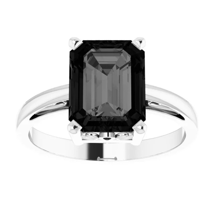 Wear bold color in a sophisticated way with this black onyx ring, an anytime choice you'll turn to often.