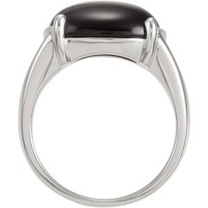 Wear bold color in a sophisticated way with this black onyx ring, an anytime choice you'll turn to often.