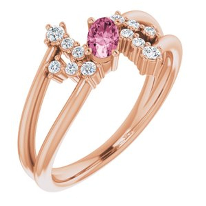 Fabulous and feminine, this pink tourmaline ring will make you feel more beautiful than ever after just moments of having it on.