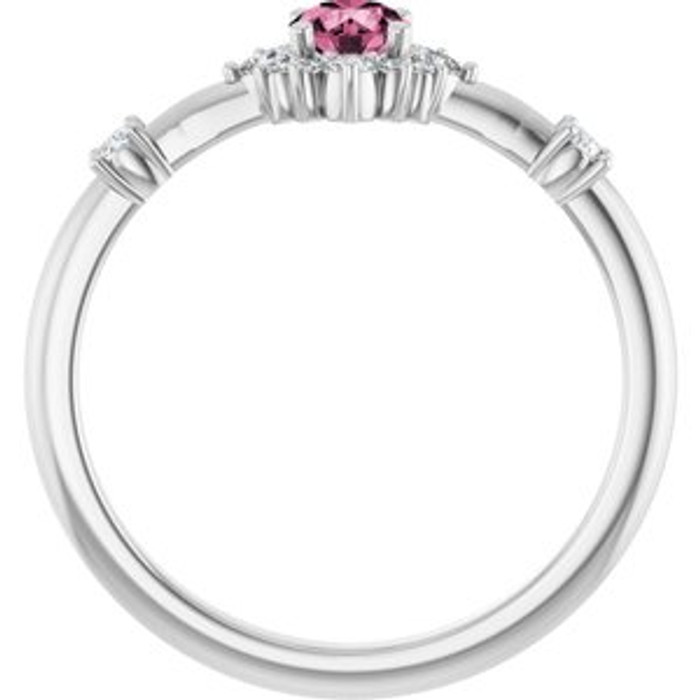 Fabulous and feminine, this pink tourmaline ring will make you feel more beautiful than ever after just moments of having it on.