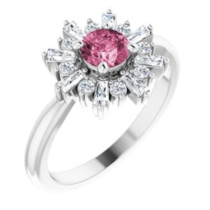 Fabulous and feminine, this pink tourmaline ring will make you feel more beautiful than ever after just moments of having it on.