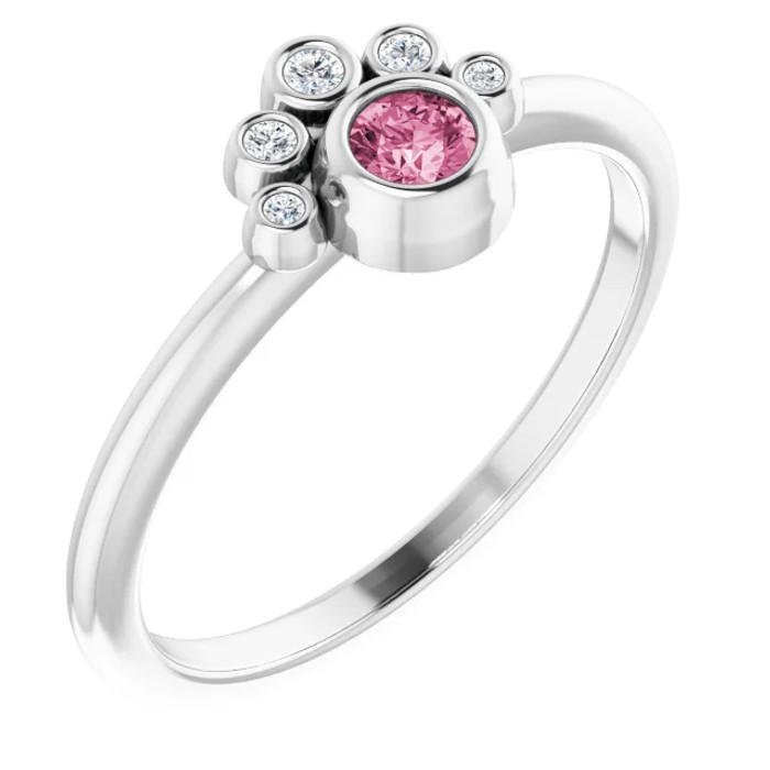 Fabulous and feminine, this pink tourmaline ring will make you feel more beautiful than ever after just moments of having it on.