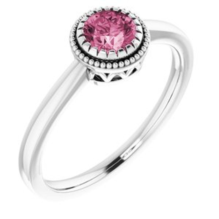 Fabulous and feminine, this pink tourmaline ring will make you feel more beautiful than ever after just moments of having it on.