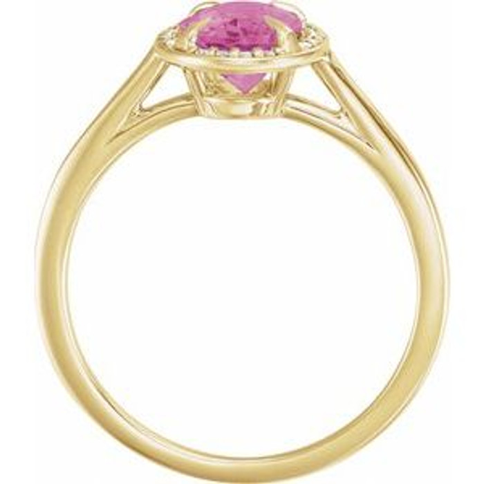 Fabulous and feminine, this pink tourmaline ring will make you feel more beautiful than ever after just moments of having it on.