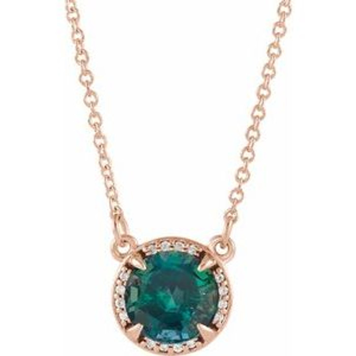 Charm your June-born girl with this beautiful alexandrite pendant.