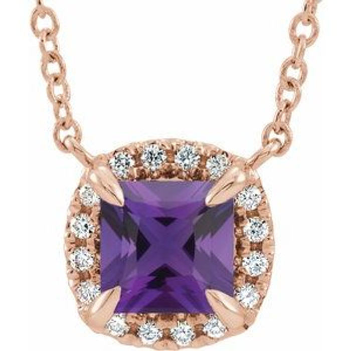 Make a glamorous statement with this stunning amethyst pendant.