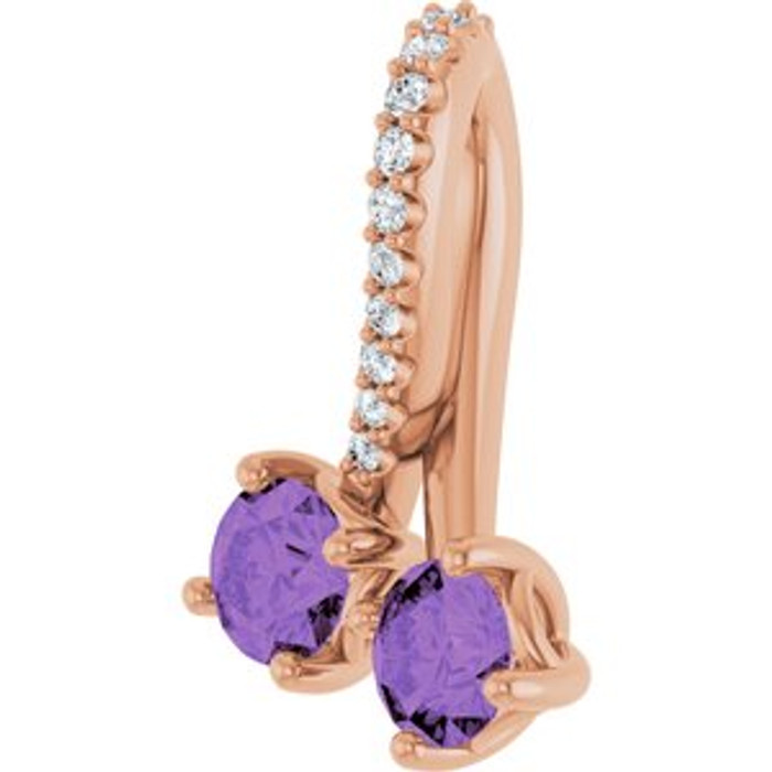 Make a glamorous statement with this stunning amethyst pendant.