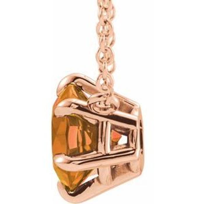 Celebrate their November birthday with this smart and stylish citrine pendant.