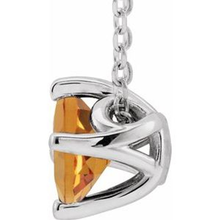 Celebrate their November birthday with this smart and stylish citrine pendant.