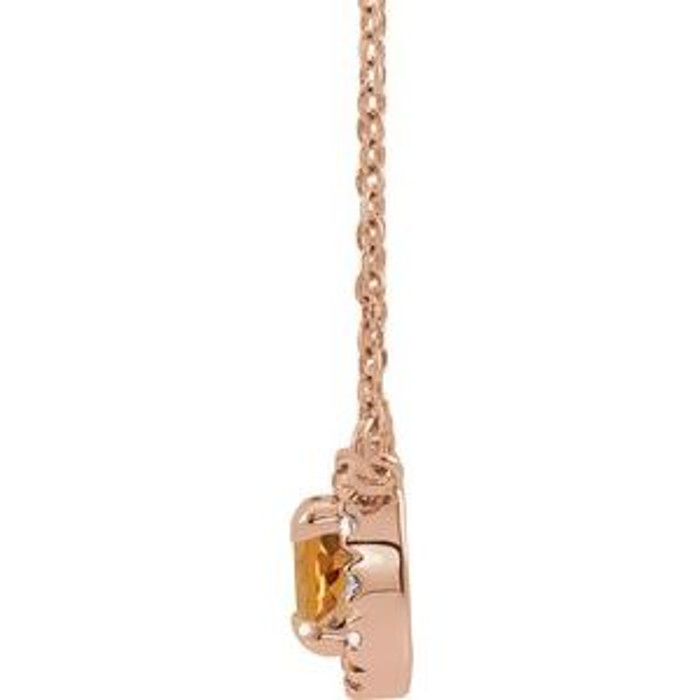 Celebrate their November birthday with this smart and stylish citrine pendant.