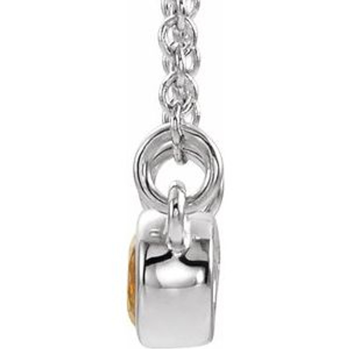 Celebrate their November birthday with this smart and stylish citrine pendant.