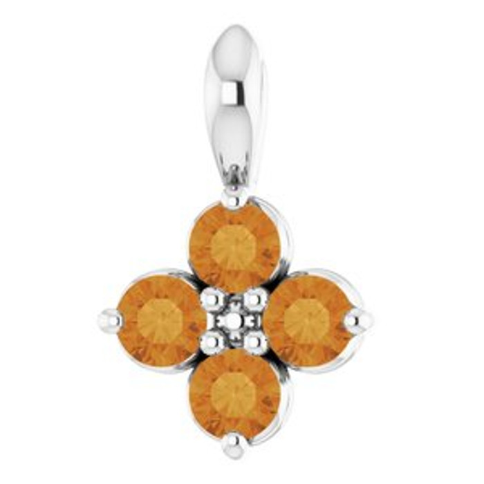 Celebrate their November birthday with this smart and stylish citrine pendant.