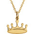 Fit for a queen, this crown pendant is a regal addition to her wardrobe.