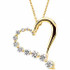 This elegant 14k white gold necklace features a heart adorned with sparkling round cut diamonds. Diamonds are 1ctw and I1 or better in clarity. Polished to a brilliant shine.