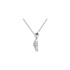 Altogether amazing, the .02 ct tw round cut diamond 18 necklace in sterling silver is just the right piece. This Necklace is sure to impress.  This elegant piece features beautiful round cut diamonds. This necklace is undeniably a fashion-forward look and masterfully crafted with a bright polished shine.