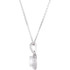 This artfully designed 1.00 ct. tw. round cut diamond 18" entourage necklace in 14kt white gold is just what you were looking for. Thrill friends and family with this exceptional necklace. Simple yet seductive, this piece shines with round cut diamond. This necklace is surely designed to impress.