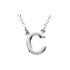 This a 16" block initial necklace in sterling silver offers a great look and flawless design. This delightful necklace will thrill and delight as the eye is drawn to it's exceptional luster.