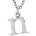 Casual and chic, a lower case initial necklace says a lot about your style. These 16-inch necklaces are available in 14kt white, yellow and rose gold.