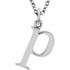 Casual and chic, a lower case initial necklace says a lot about your style. These 16-inch necklaces are available in 14kt white, yellow and rose gold.