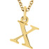 Casual and chic, a lower case initial necklace says a lot about your style. These 16-inch necklaces are available in 14kt white, yellow and rose gold.