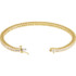 Experience formal elegance in a 4.00 ct. t.w. diamond tennis bracelet. This stylish beauty sparkles with round diamonds to marvelous effect. 14kt yellow gold bracelet.